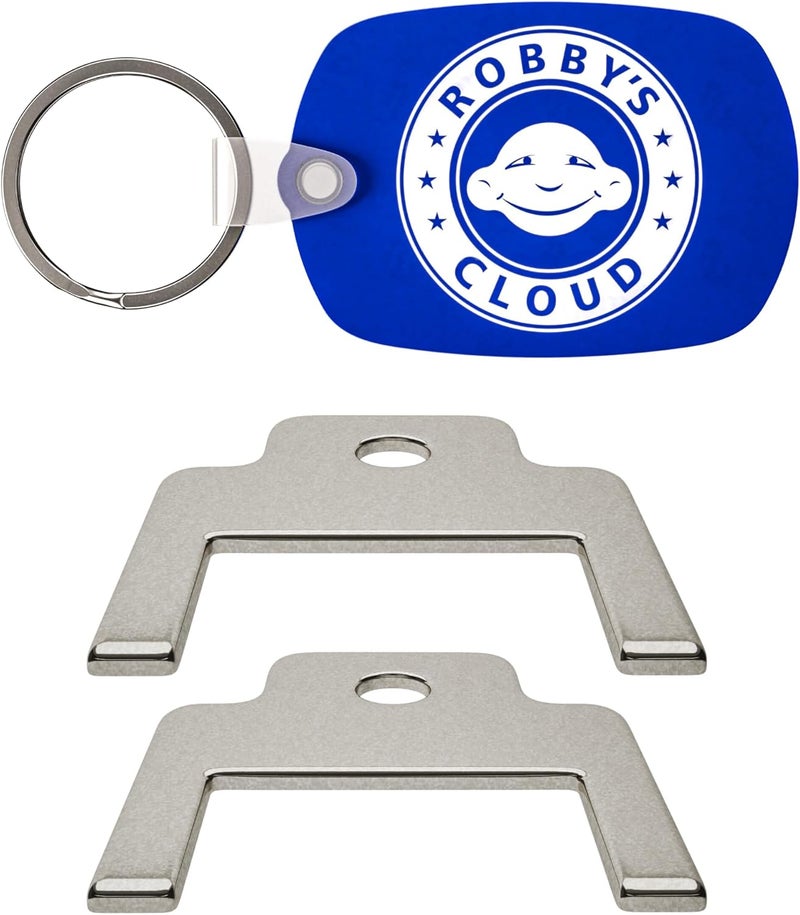 Robby's Cloud Dispenser Key Replacement for Kimberly Clark Paper Towel Dispensers - Also Know as Key 770301-1 Robby’s Cloud Keychain (2-Pack) - Image 1